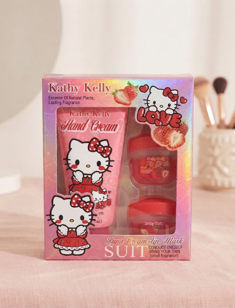 CREMA DE MANOS + 2 BALSAMO HELLO KITTY